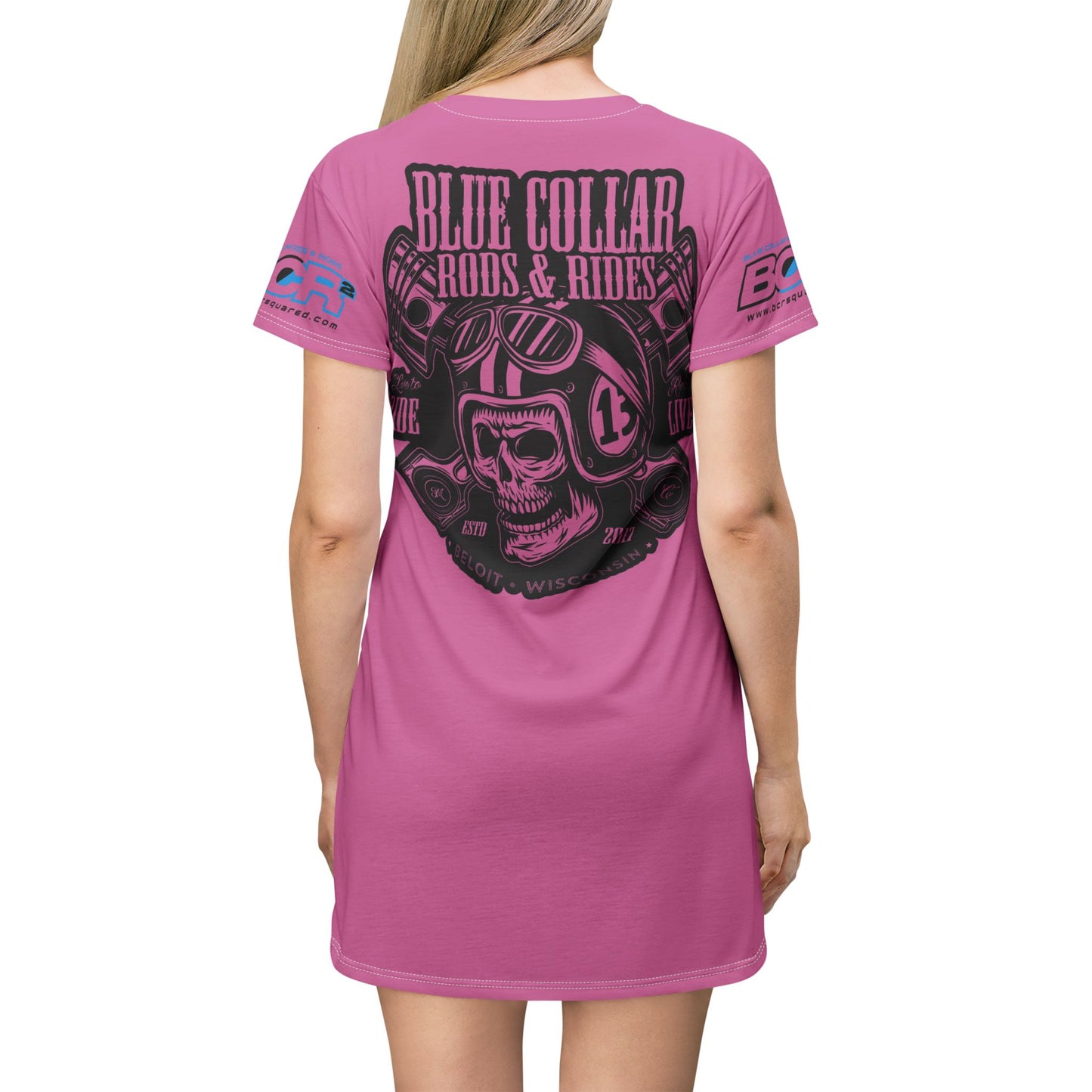 Women Skull T-shirt Dress