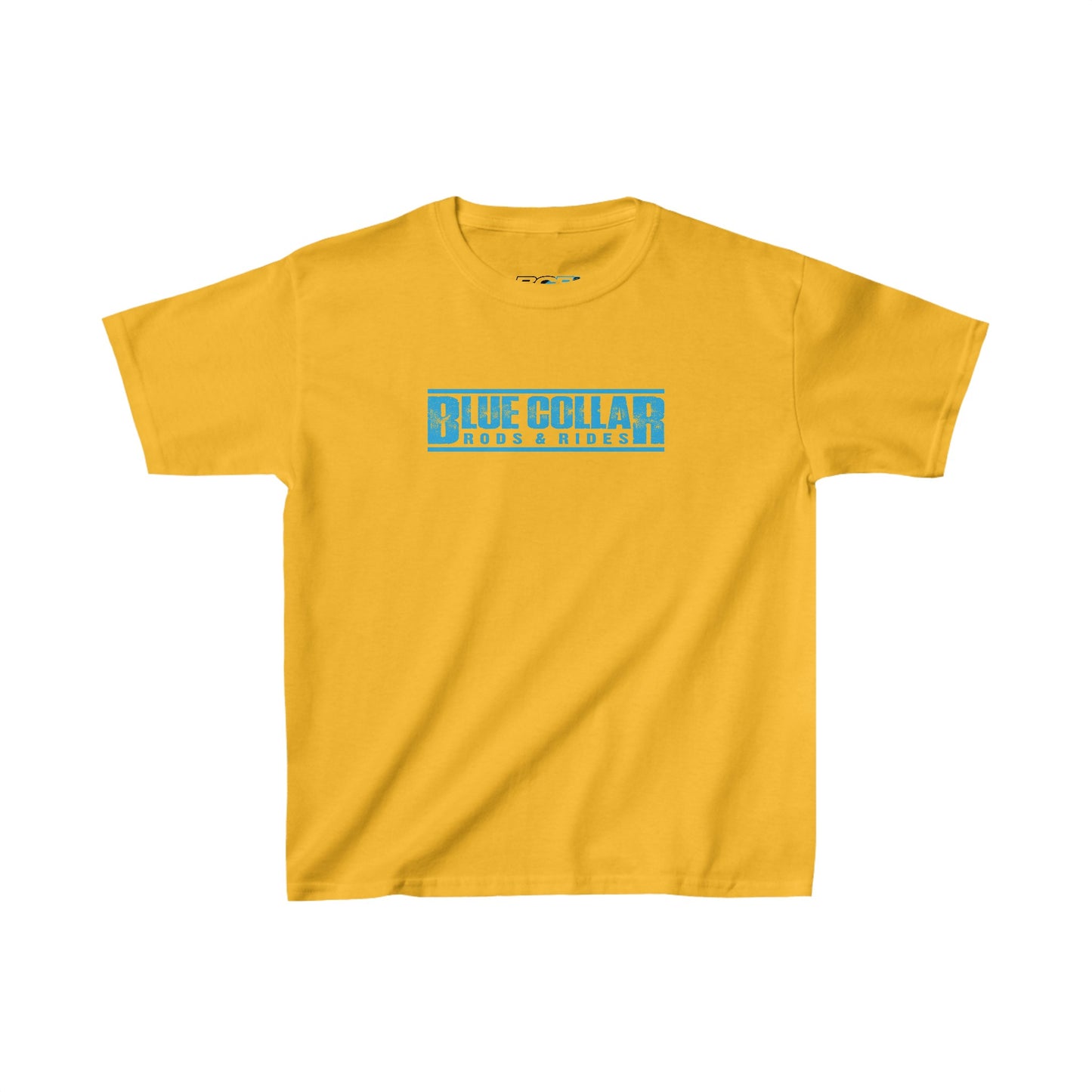 Blue Collar Block Logo Kids Tee