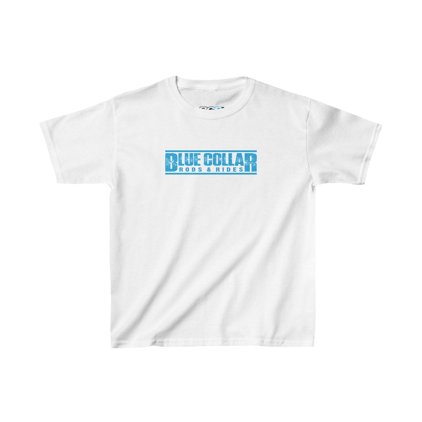 Blue Collar Block Logo Kids Tee