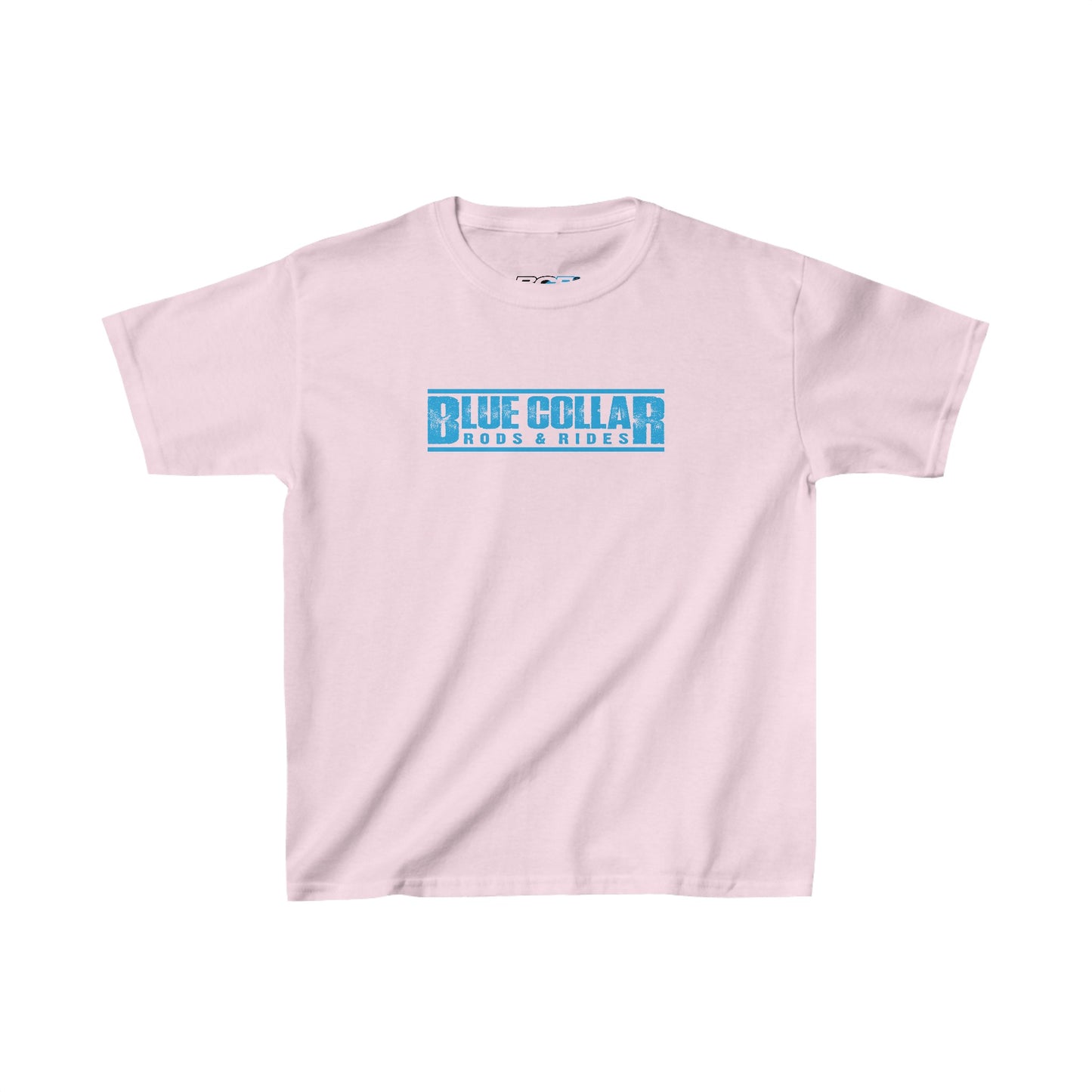 Blue Collar Block Logo Kids Tee