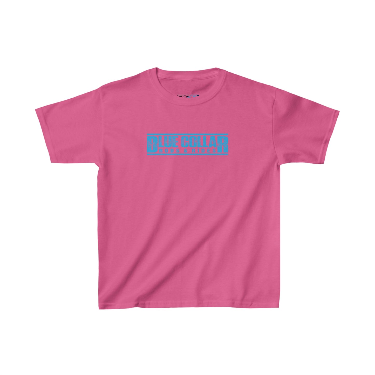 Blue Collar Block Logo Kids Tee