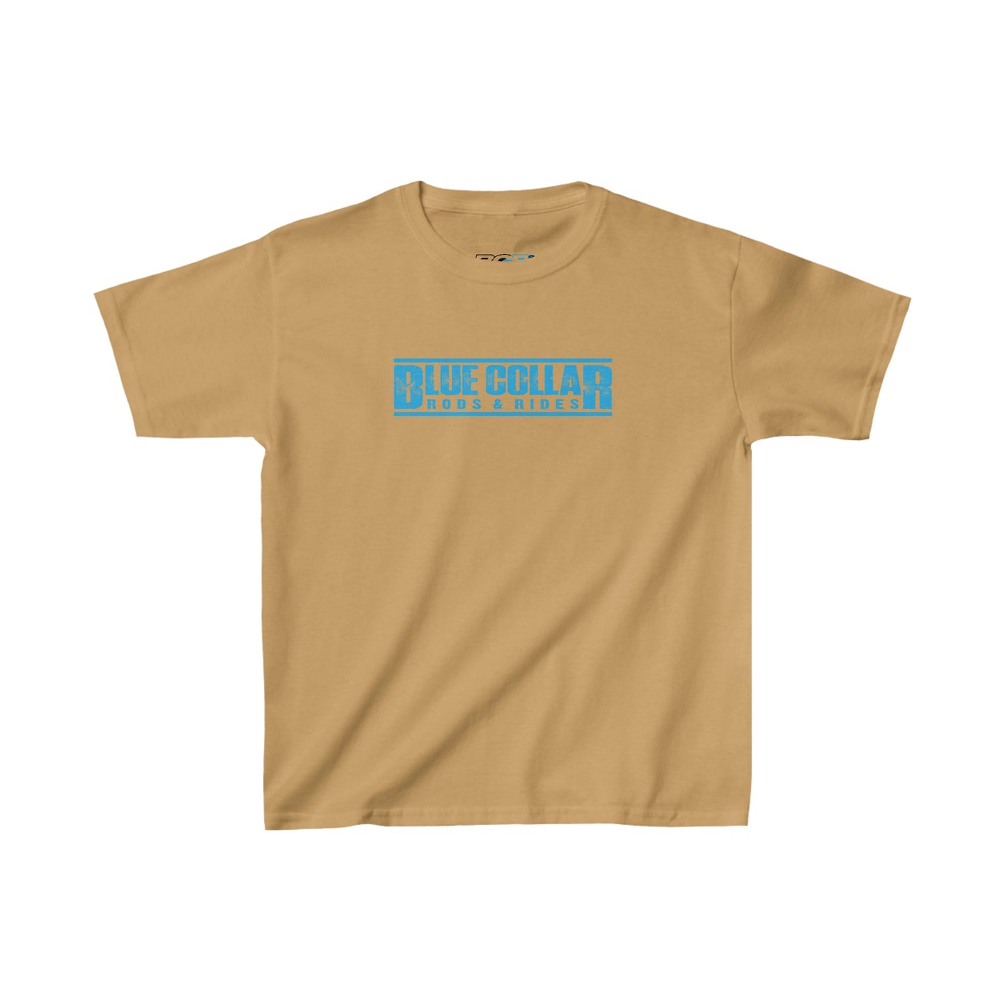 Blue Collar Block Logo Kids Tee