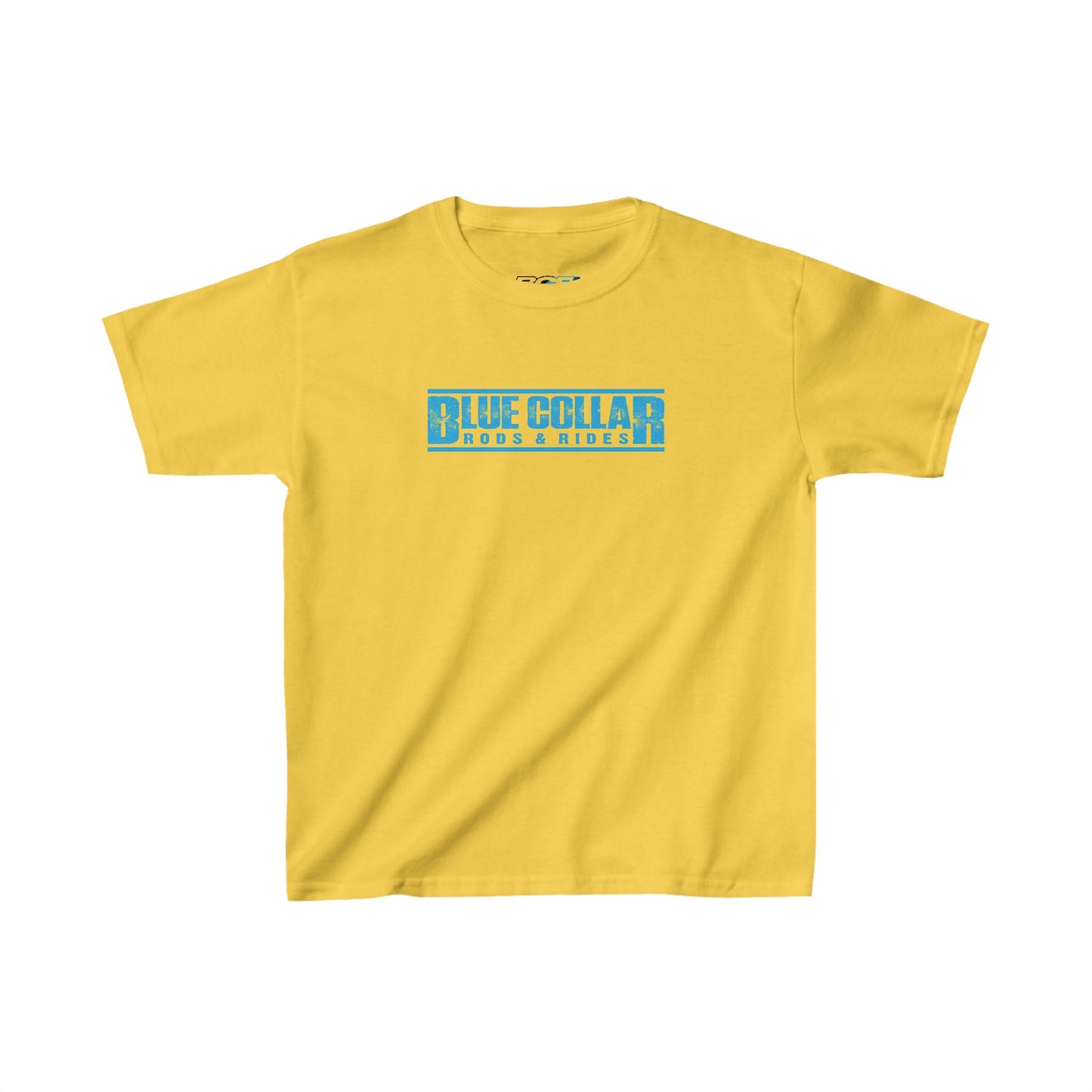 Blue Collar Block Logo Kids Tee