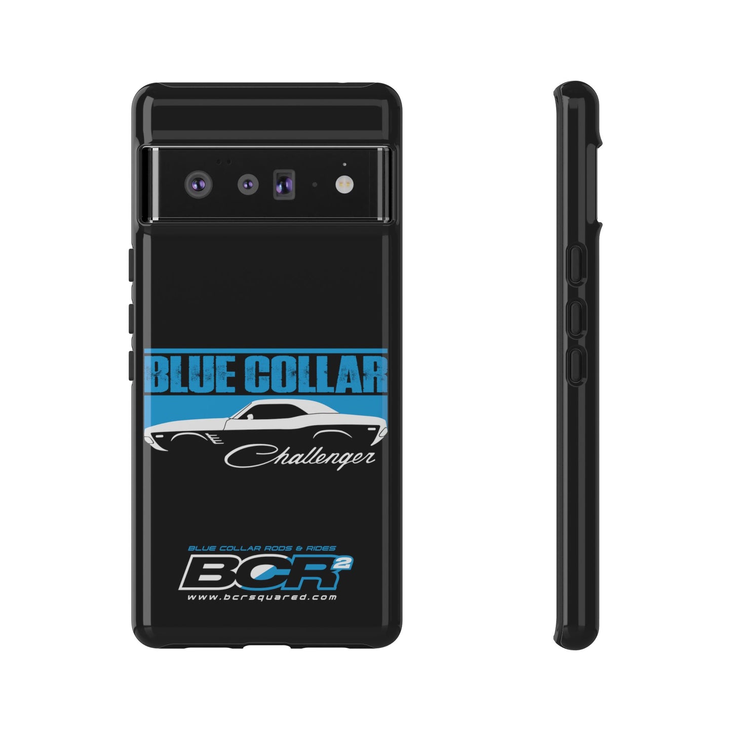 Blue Collar Challenger Black Phone Cases