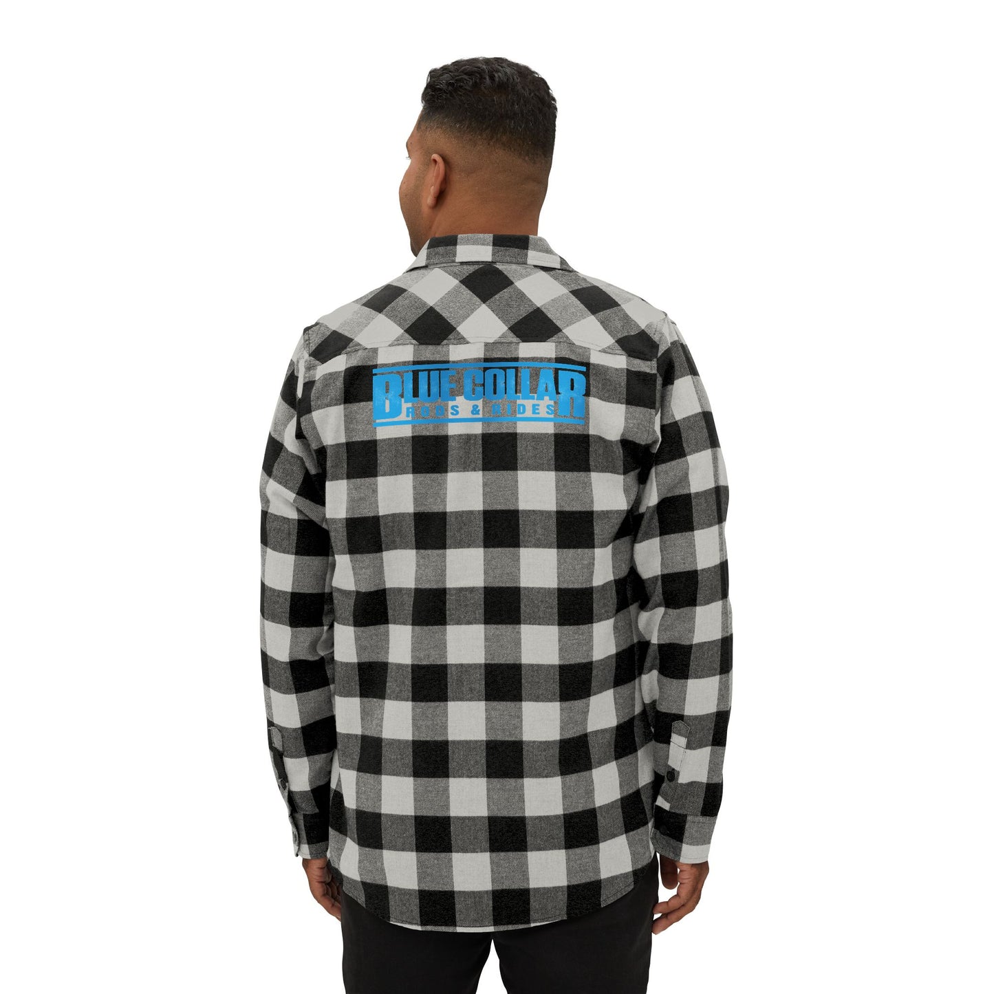 Blue Collar Block Logo Flannel Shirt