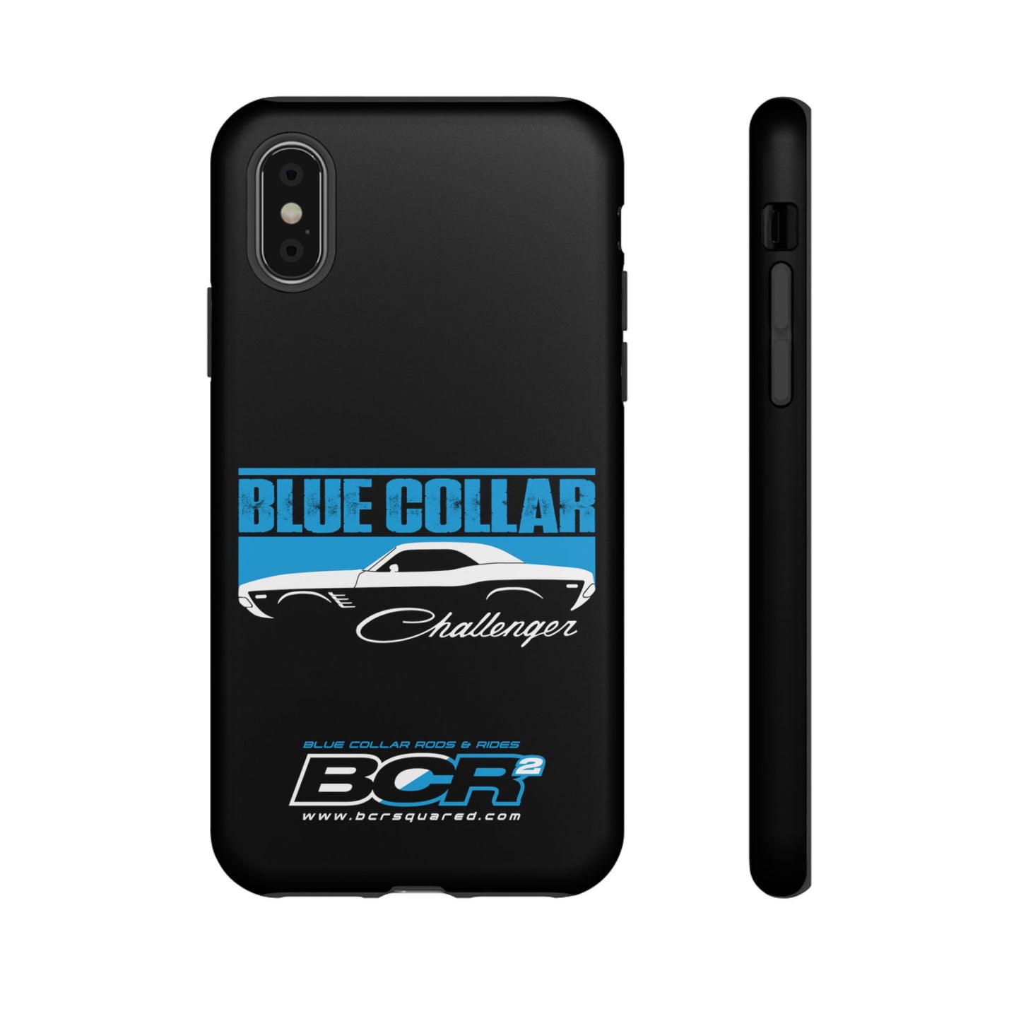 Blue Collar Challenger Black Phone Cases