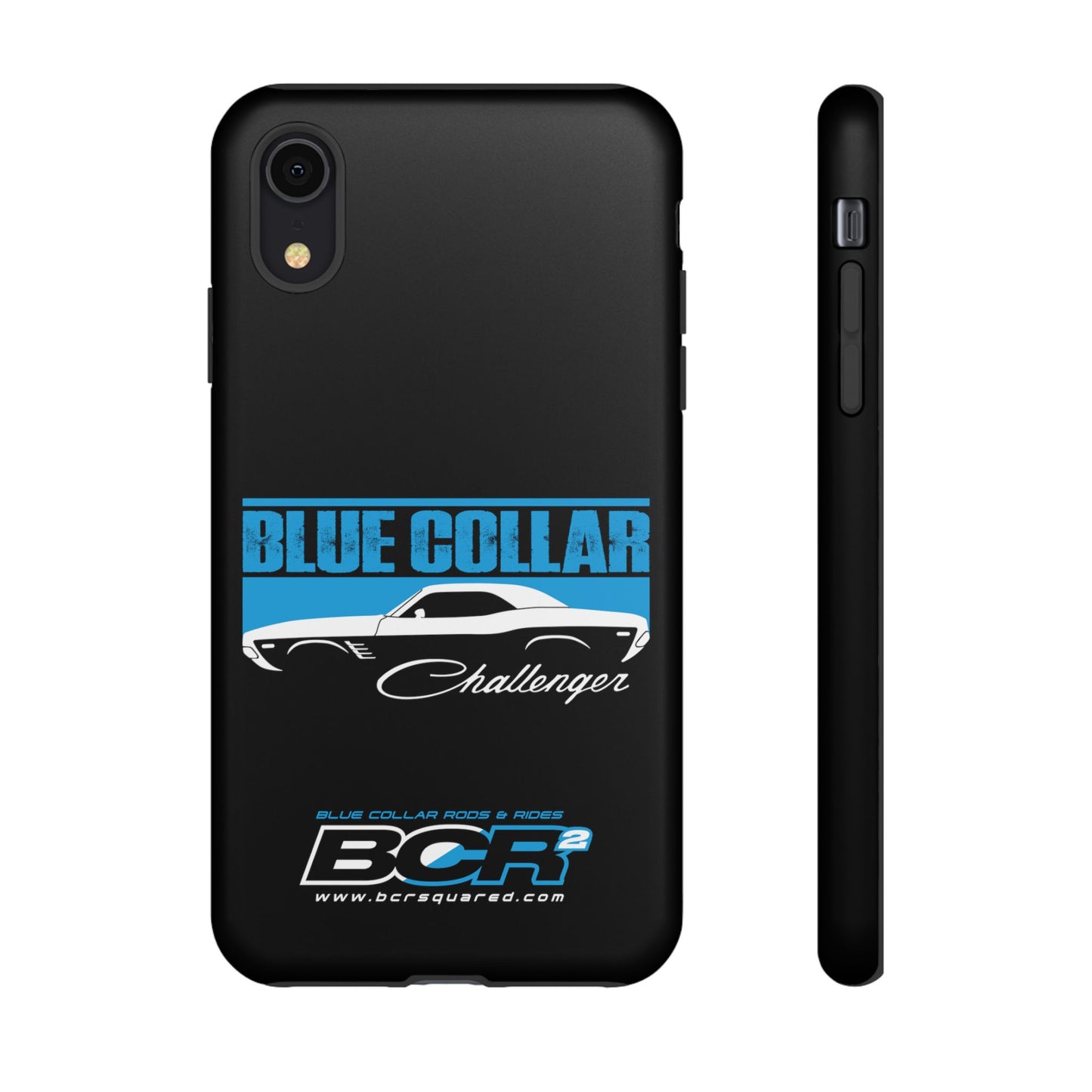 Blue Collar Challenger Black Phone Cases