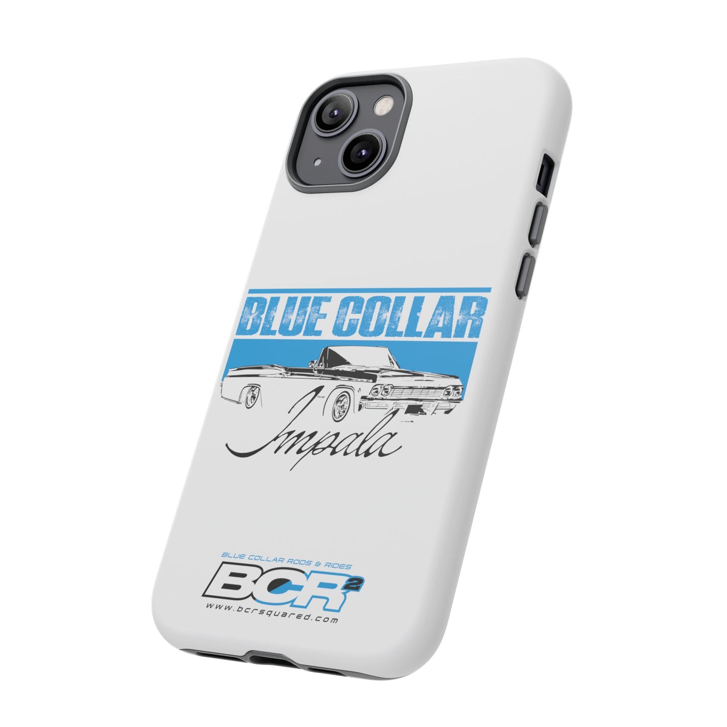 Blue Collar Impala White Phone Cases