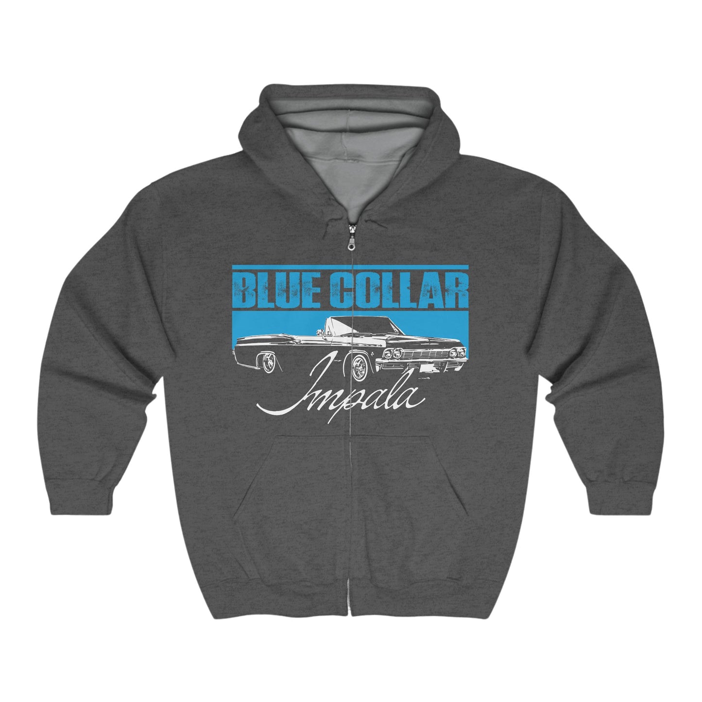 Blue Collar Impala Zip Up Hoodie