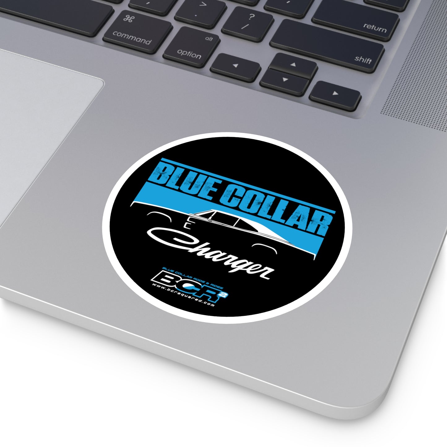 Blue Collar Charger Sticker