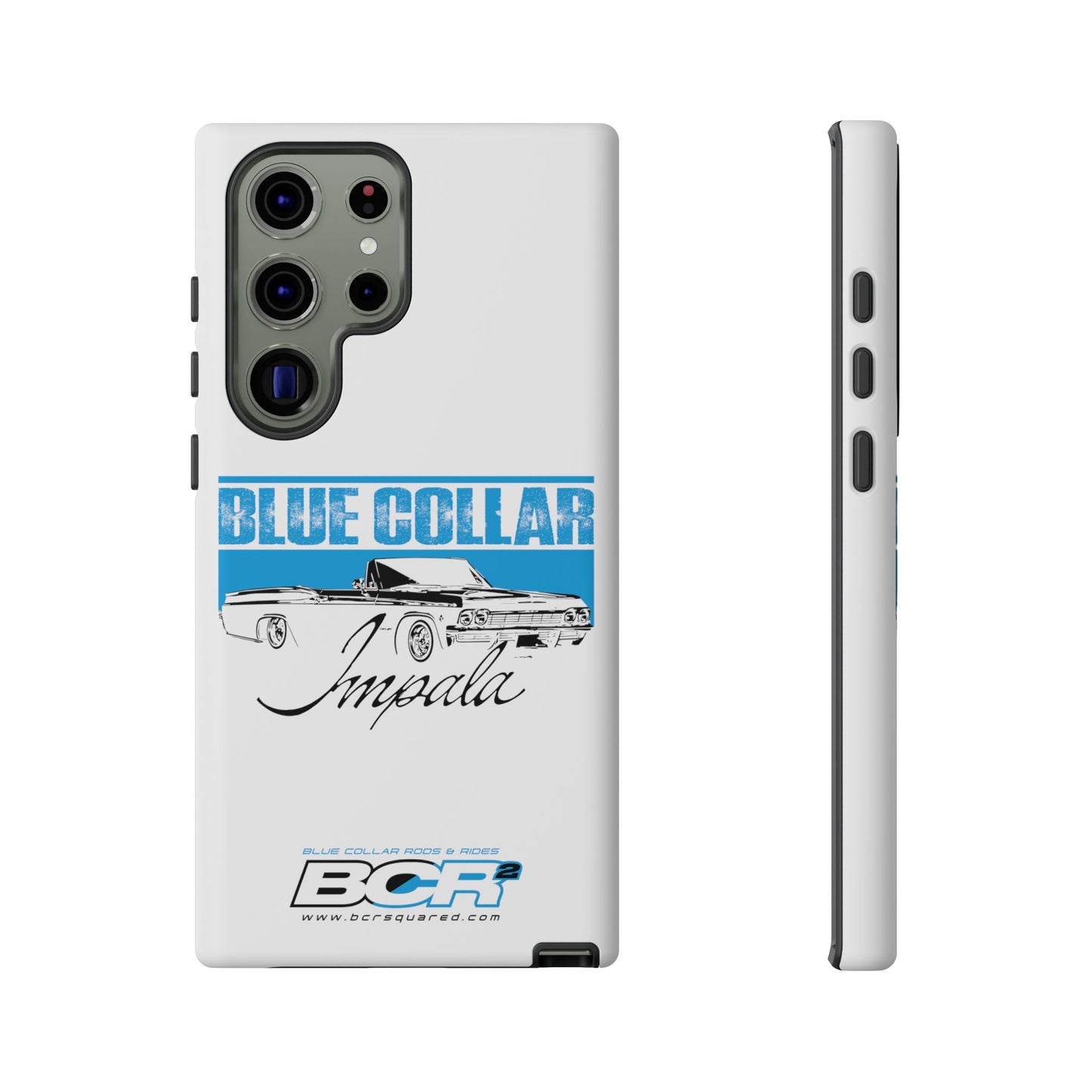 Blue Collar Impala White Phone Cases