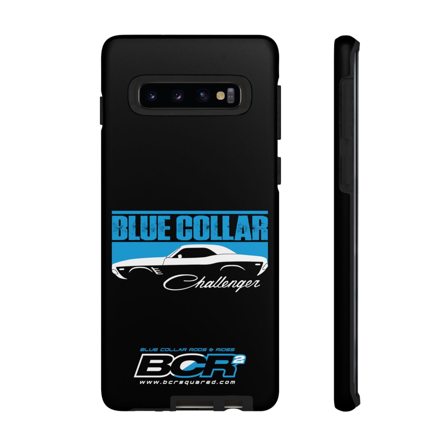 Blue Collar Challenger Black Phone Cases