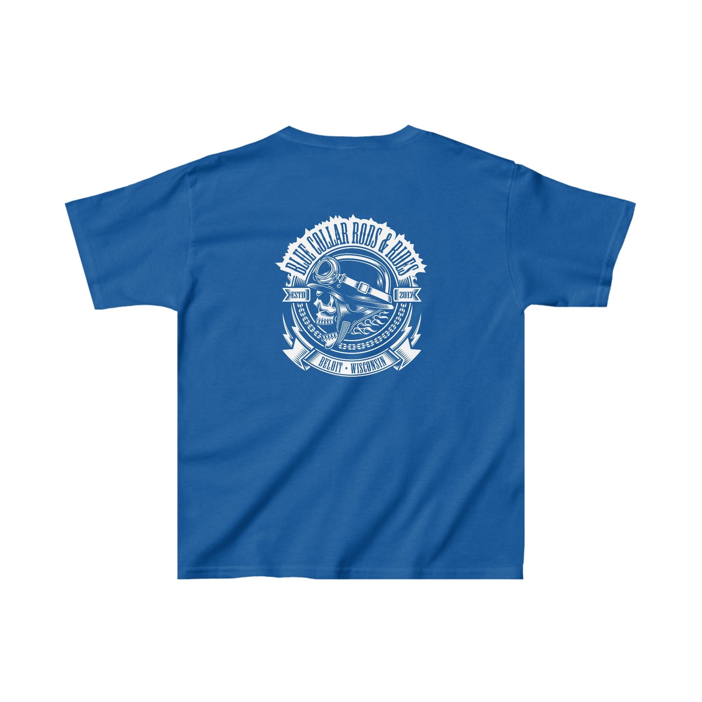 Blue Collar Skull 1 Kids Tee