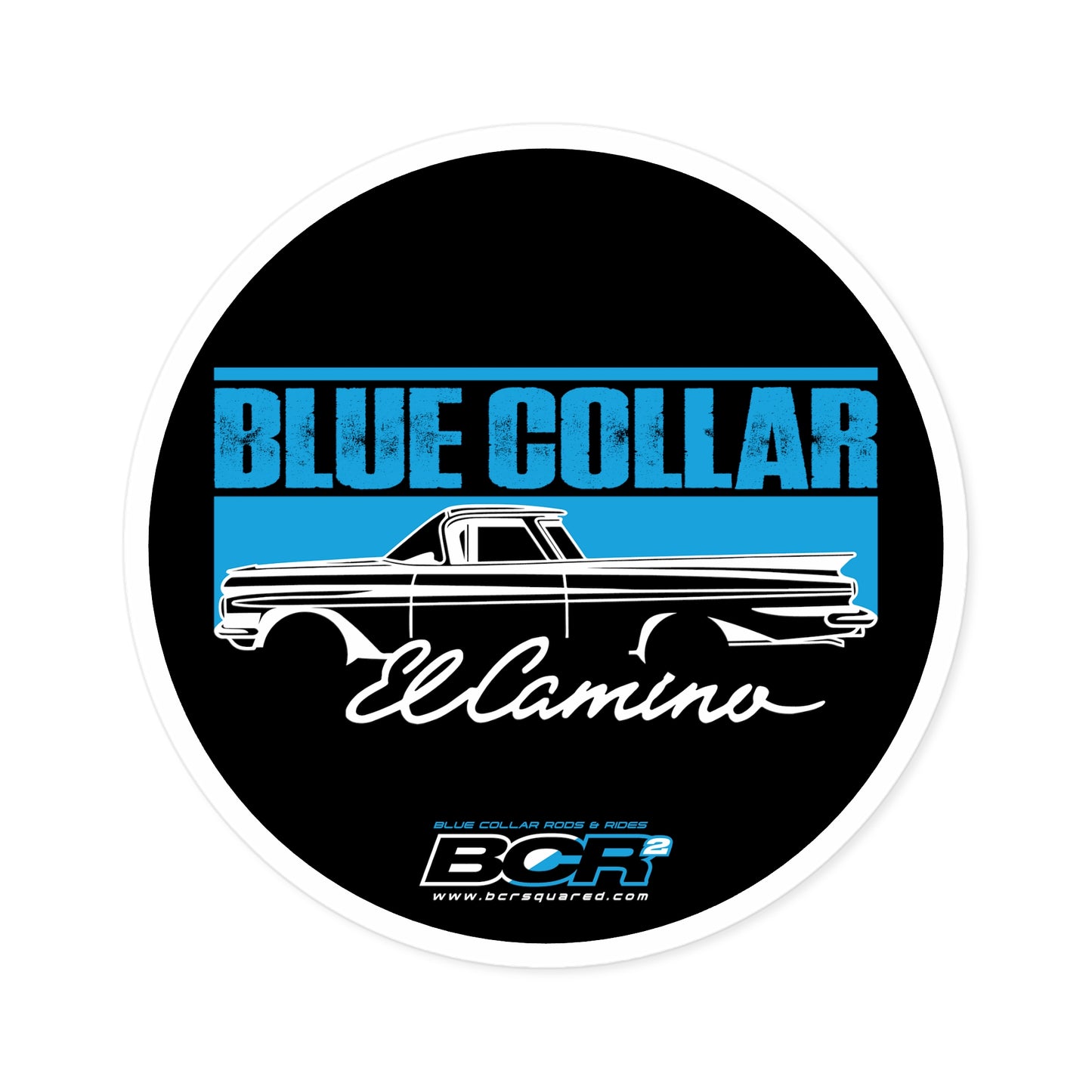 Blue Collar El Camino Sticker