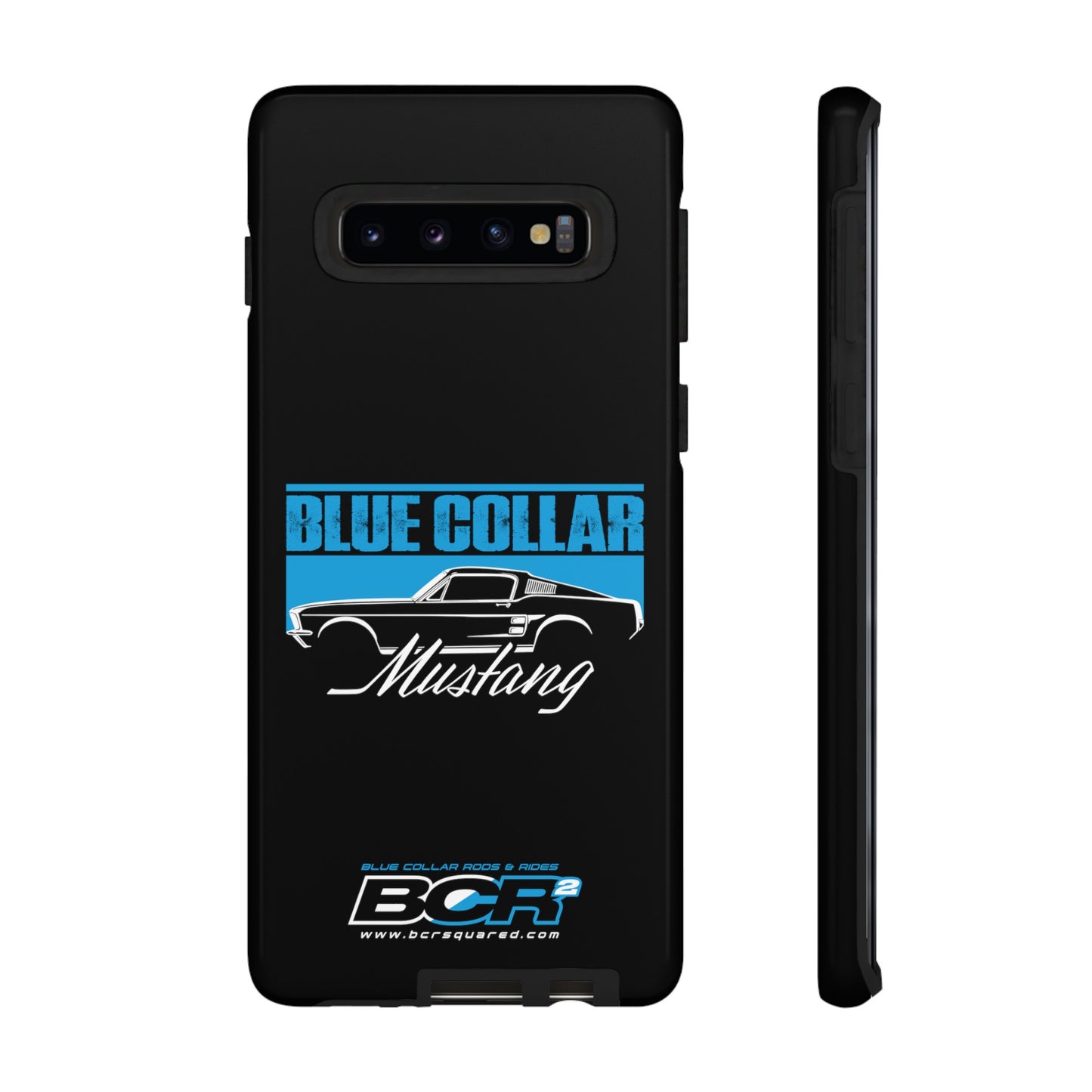 Blue Collar Mustang Black Phone Case