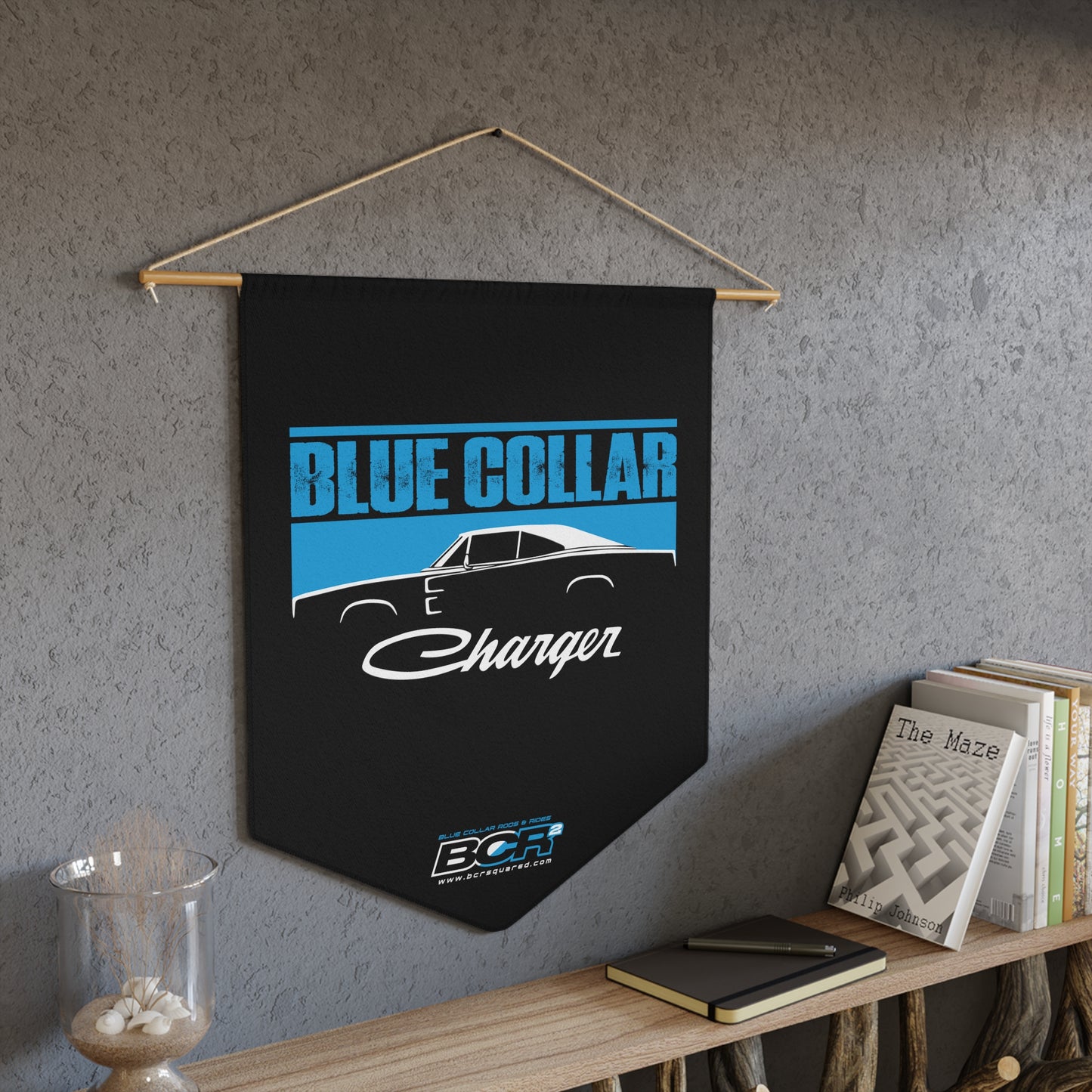 Blue Collar Charger Pennant Banner