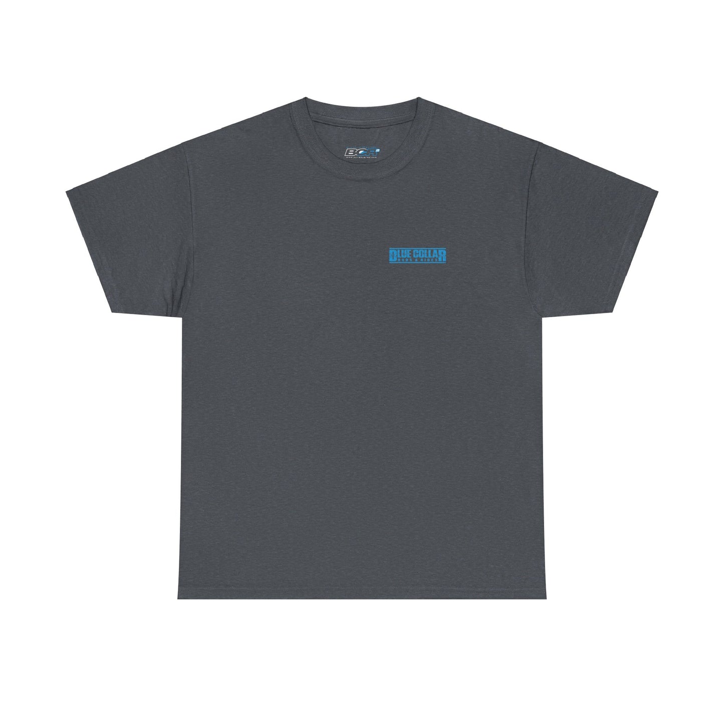 Blue Collar Block Logo Small Front Tee