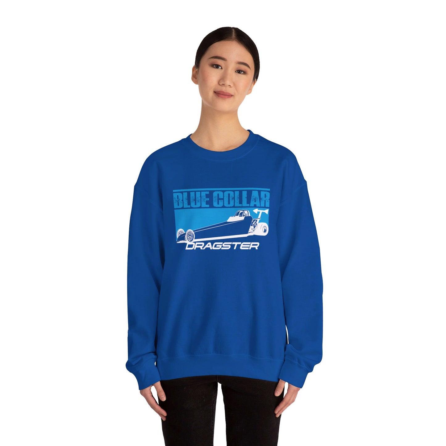 Blue Collar Dragster Crewneck Sweatshirt