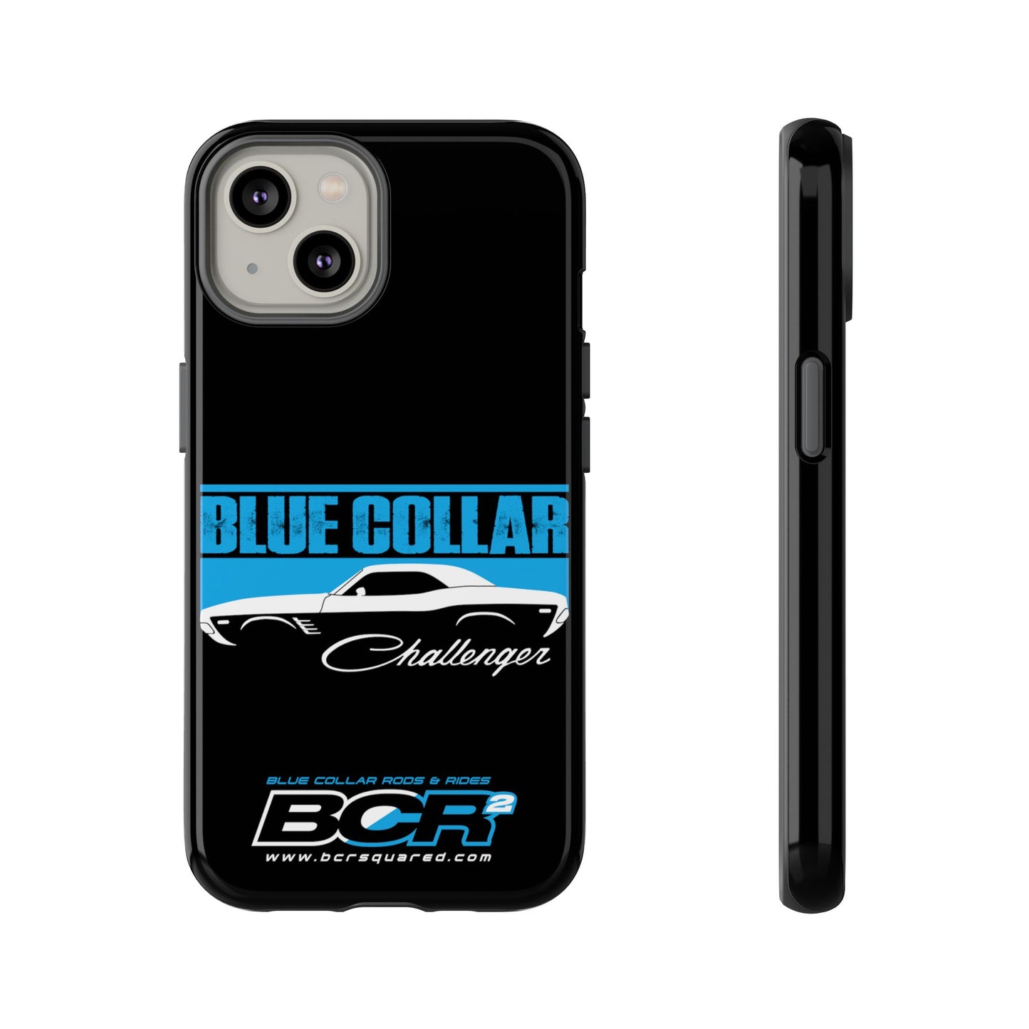 Blue Collar Challenger Black Phone Cases