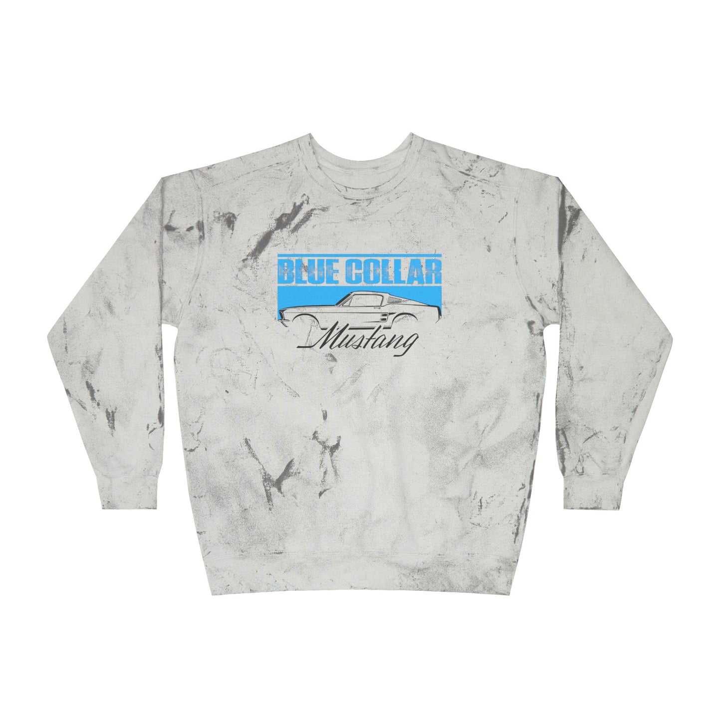 Blue Collar Mustang Color Blast Sweatshirt