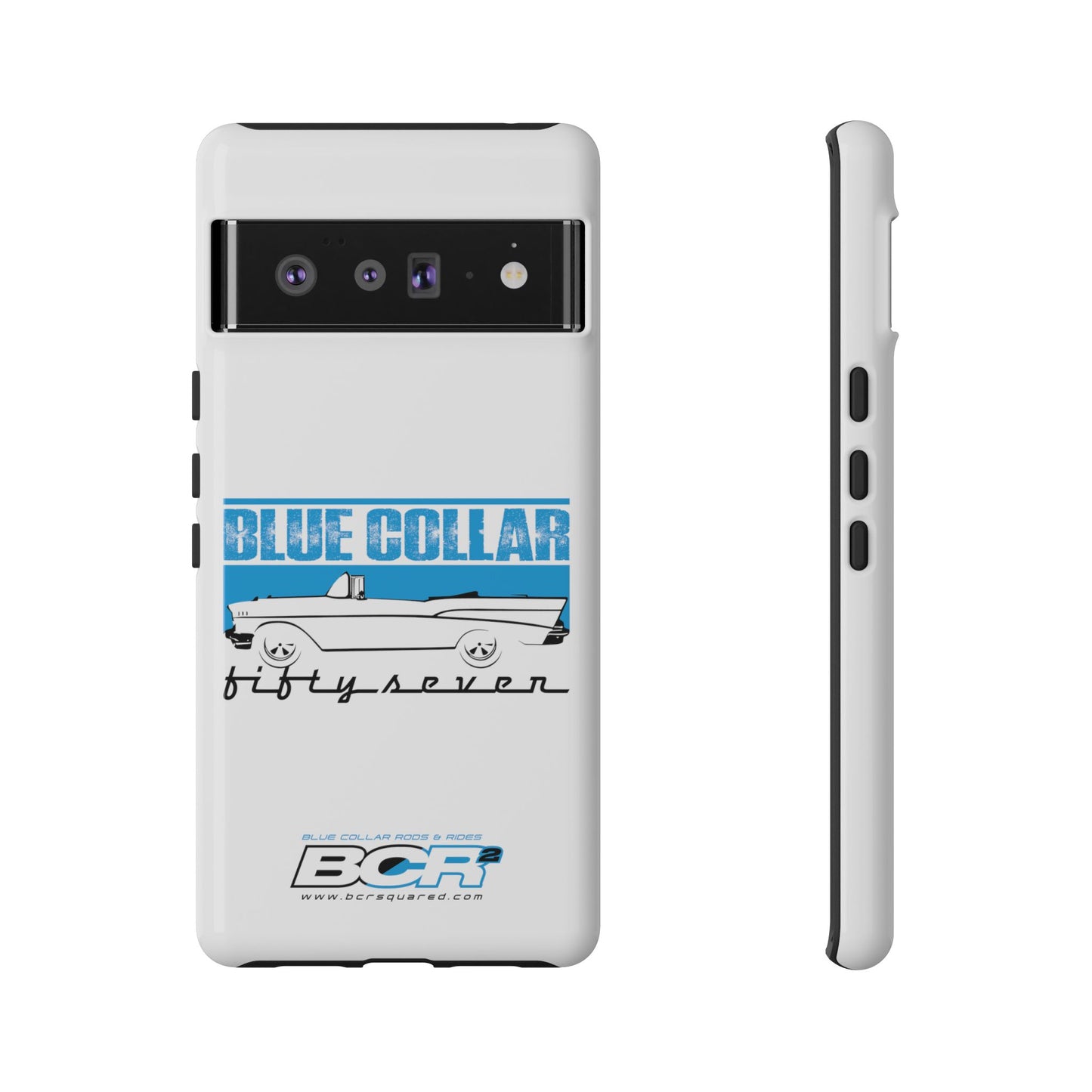 Blue Collar Fifty Seven White Phone Case