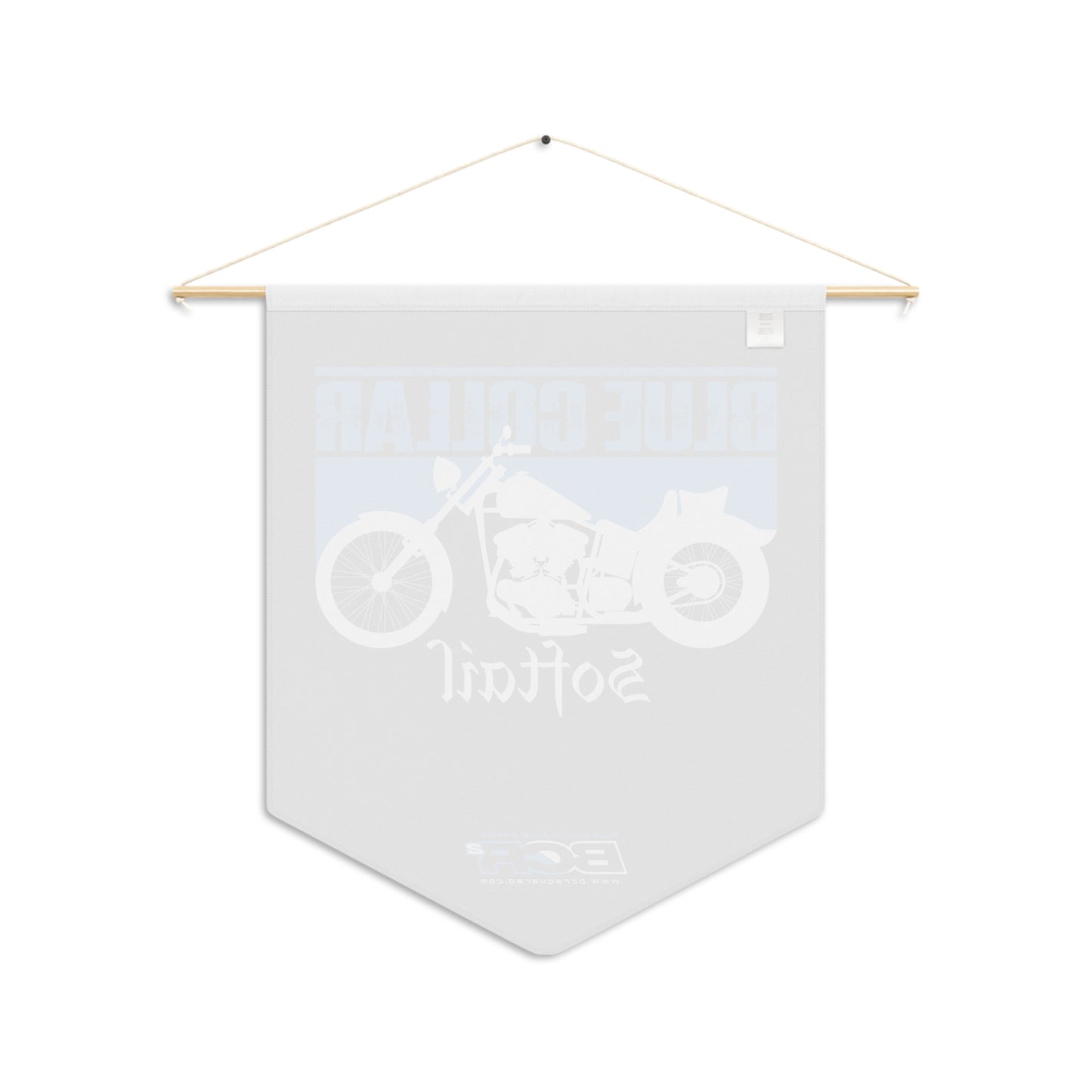 Blue Collar Softail Pennant Banner