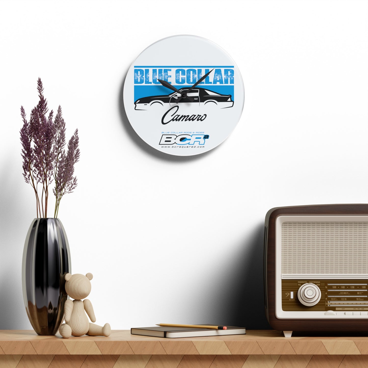 Blue Collar 3rd Gen Camaro Wall Clock