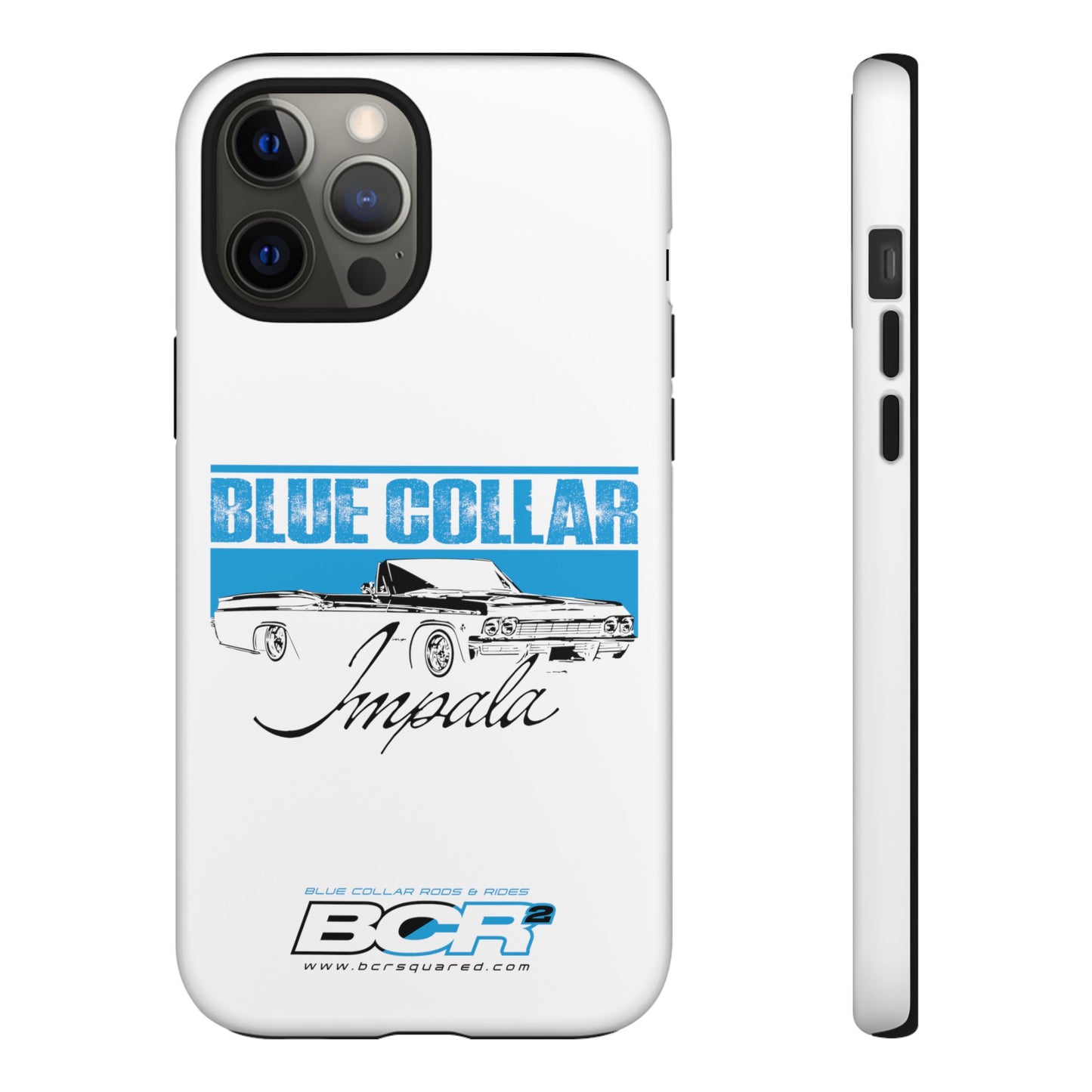 Blue Collar Impala White Phone Cases