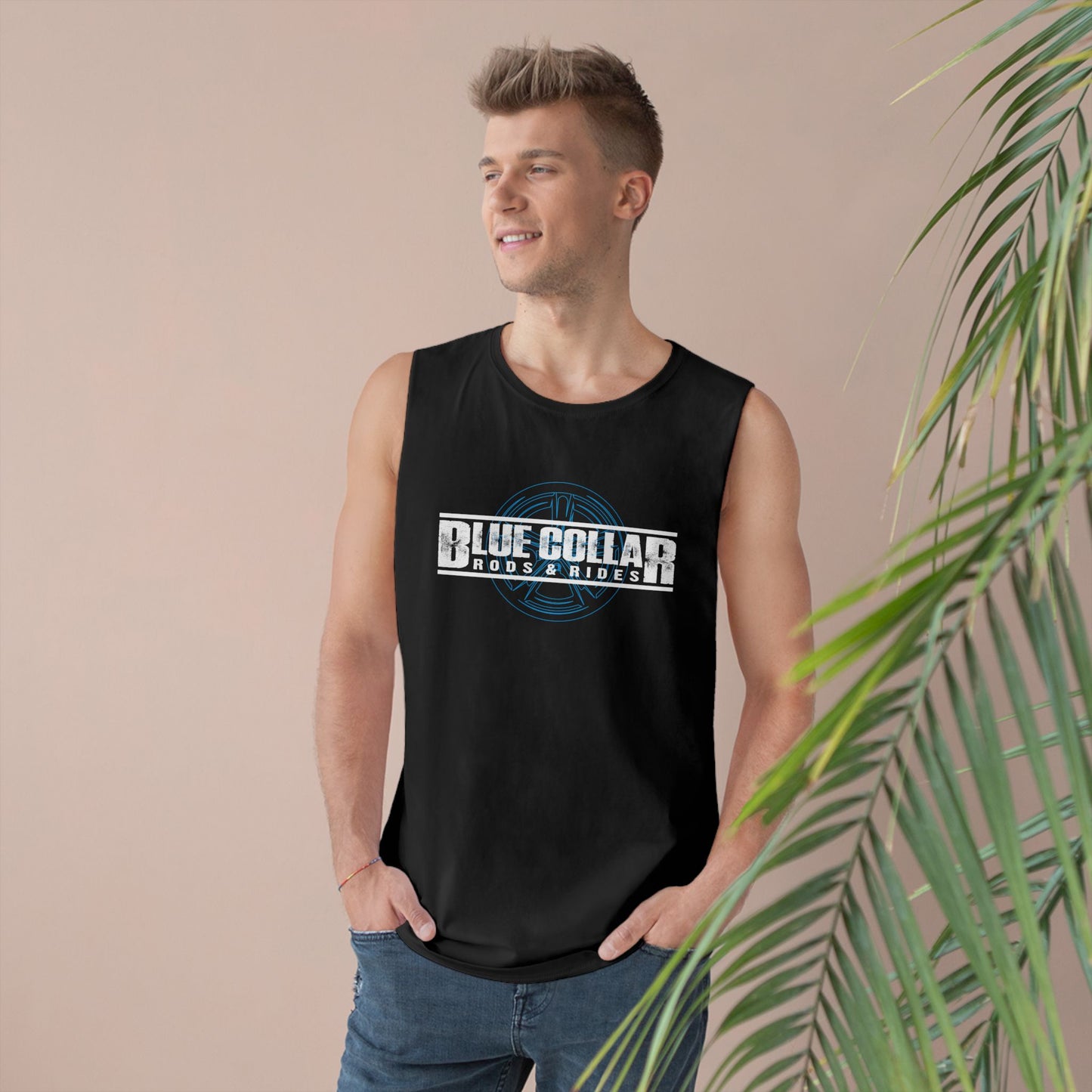 Blue Collar Wheel Sleeveless Tee