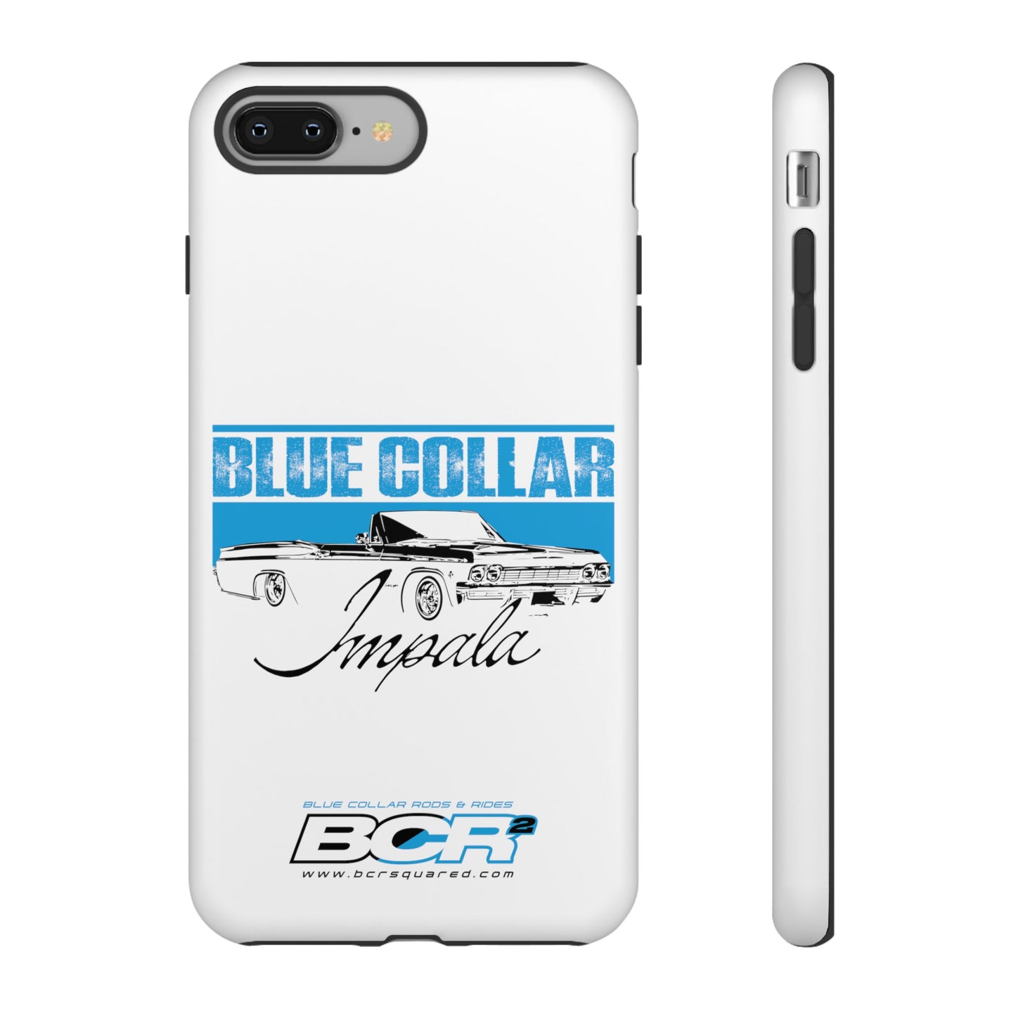 Blue Collar Impala White Phone Cases