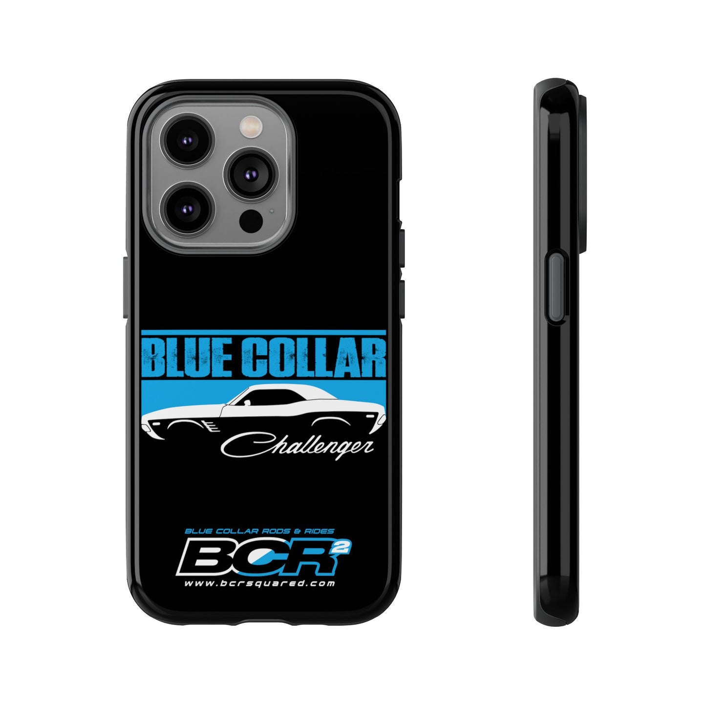 Blue Collar Challenger Black Phone Cases