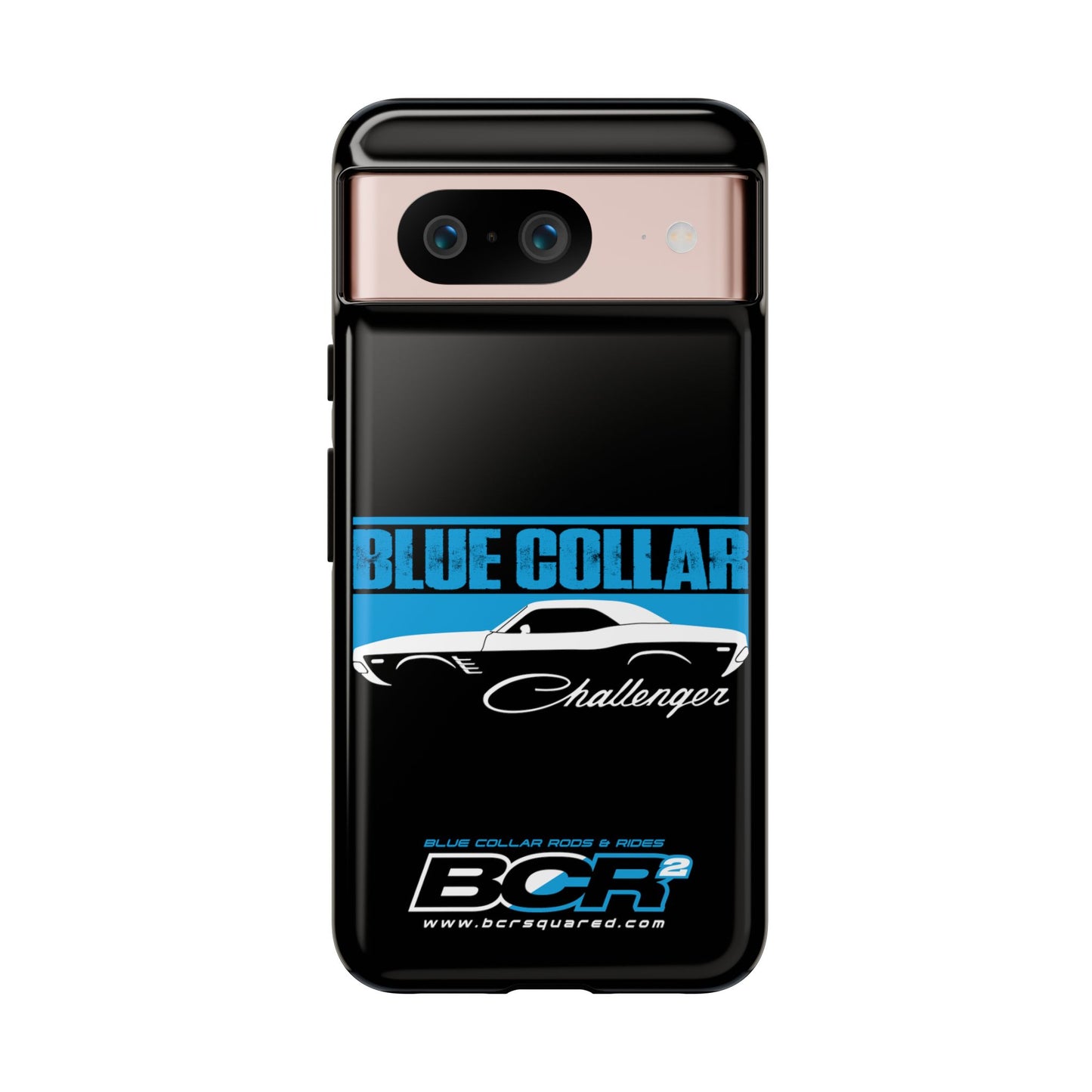 Blue Collar Challenger Black Phone Cases