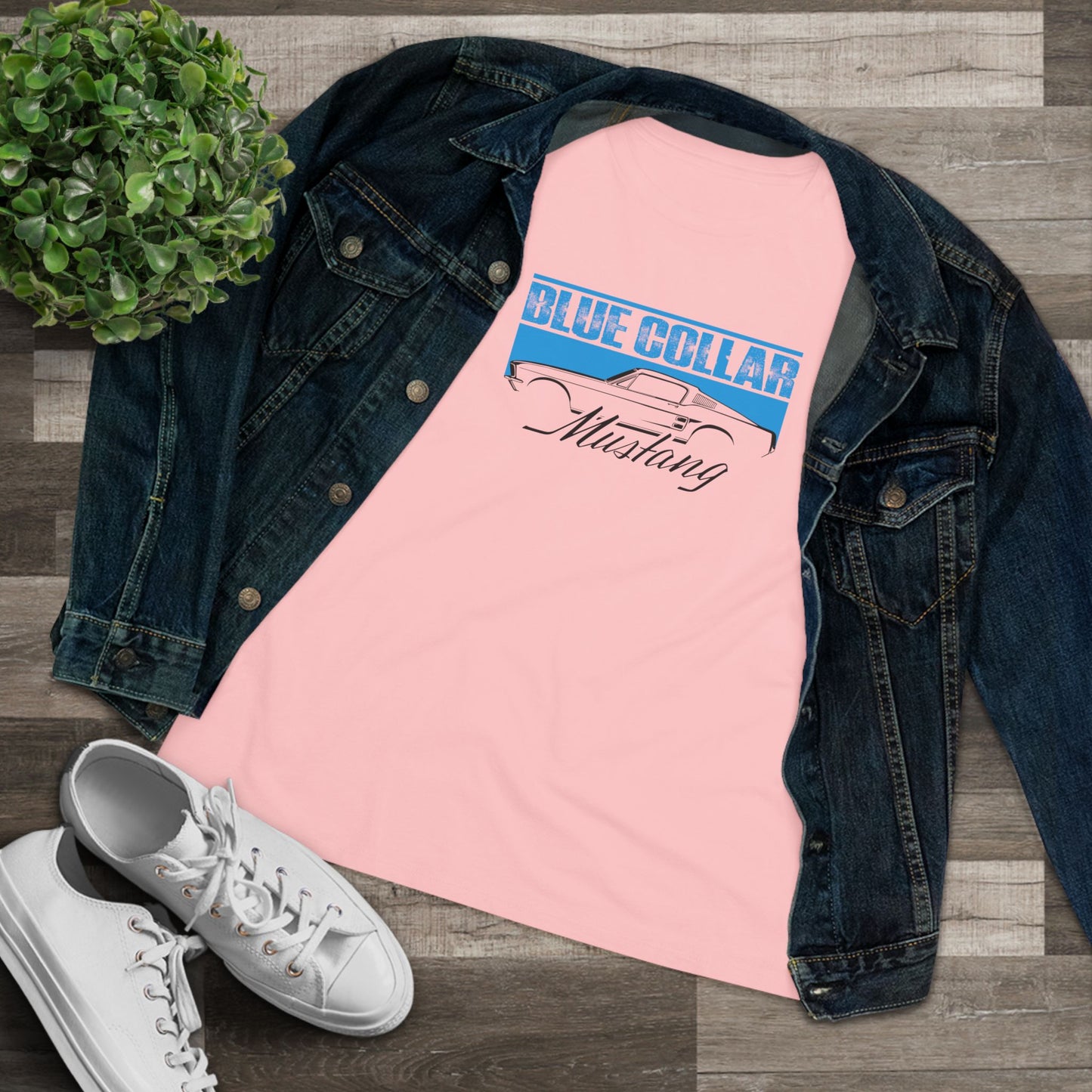 Blue Collar Mustang Women's Tee