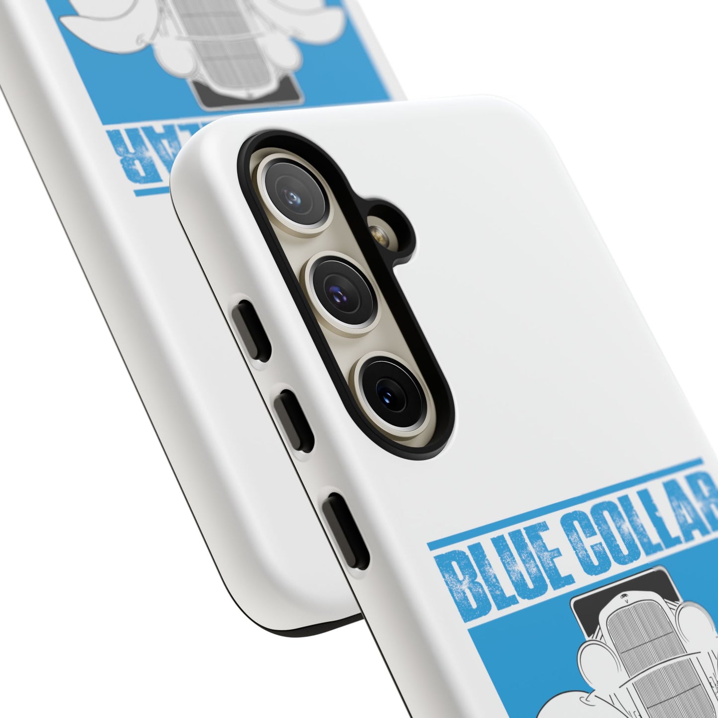 Blue Collar Model A White Phone Case