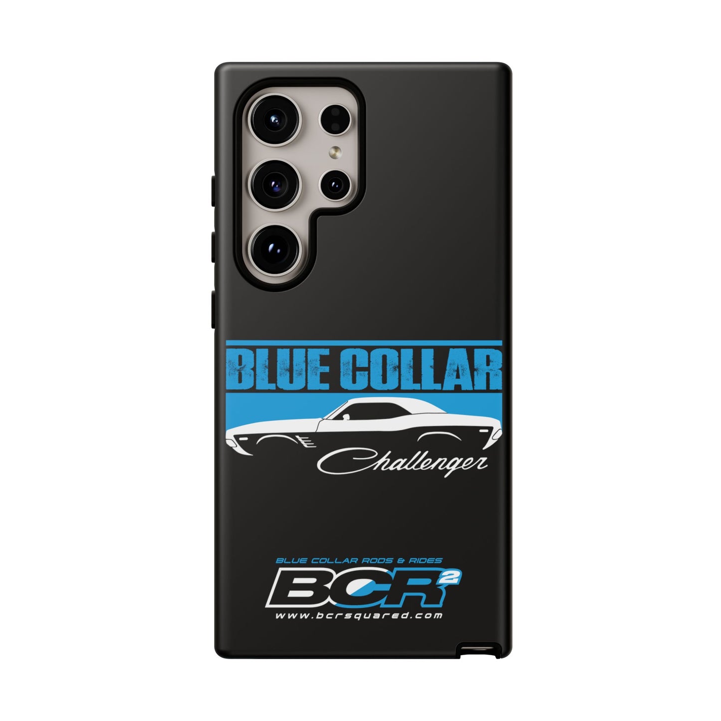 Blue Collar Challenger Black Phone Cases