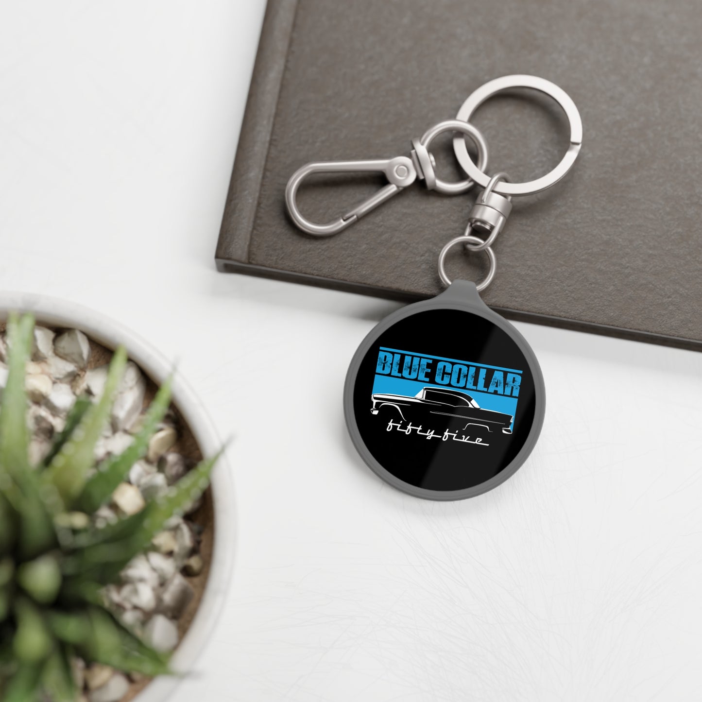 Blue Collar Fifty-Five Keychain