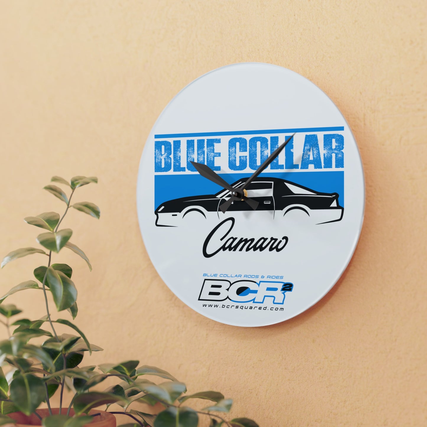 Blue Collar 3rd Gen Camaro Wall Clock