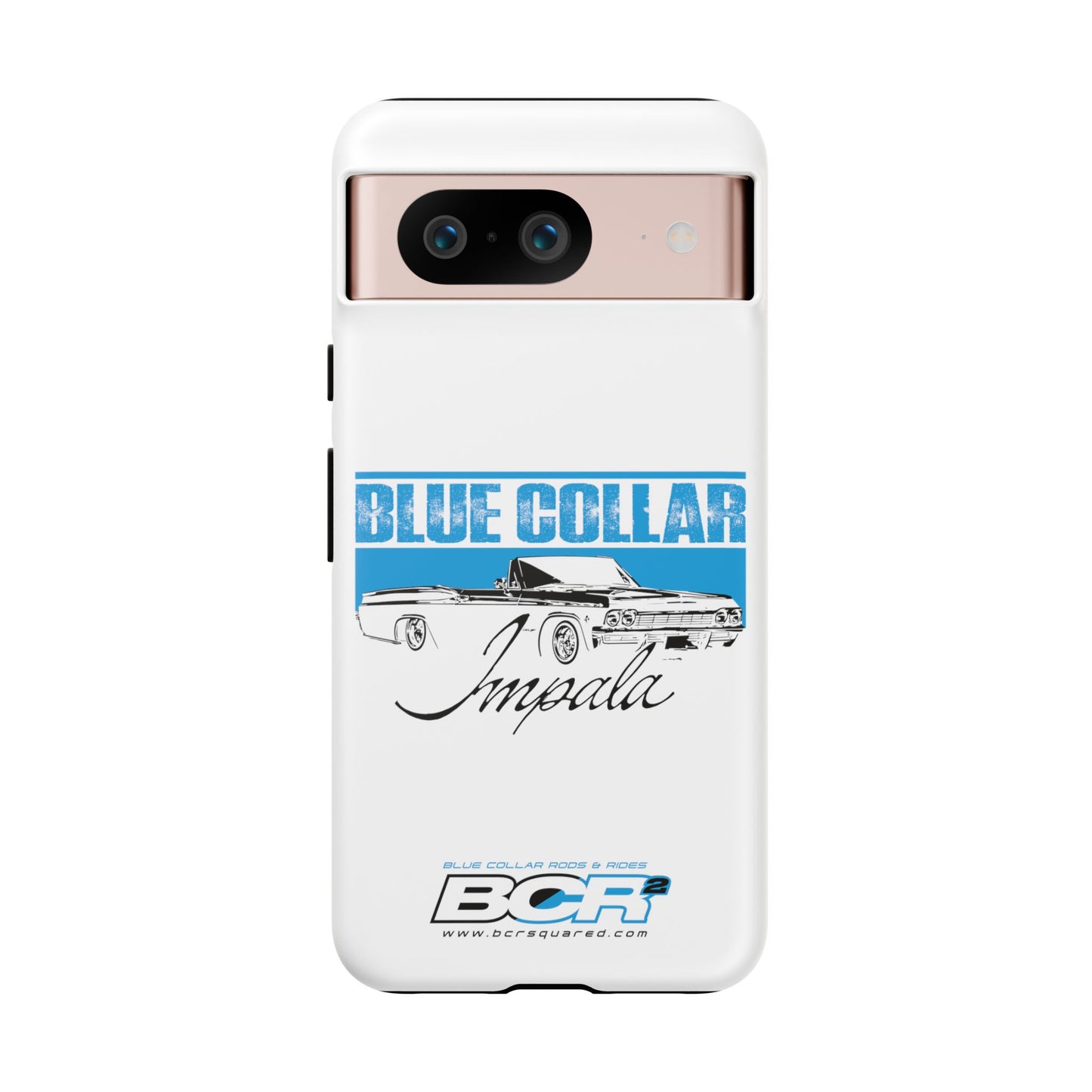 Blue Collar Impala White Phone Cases