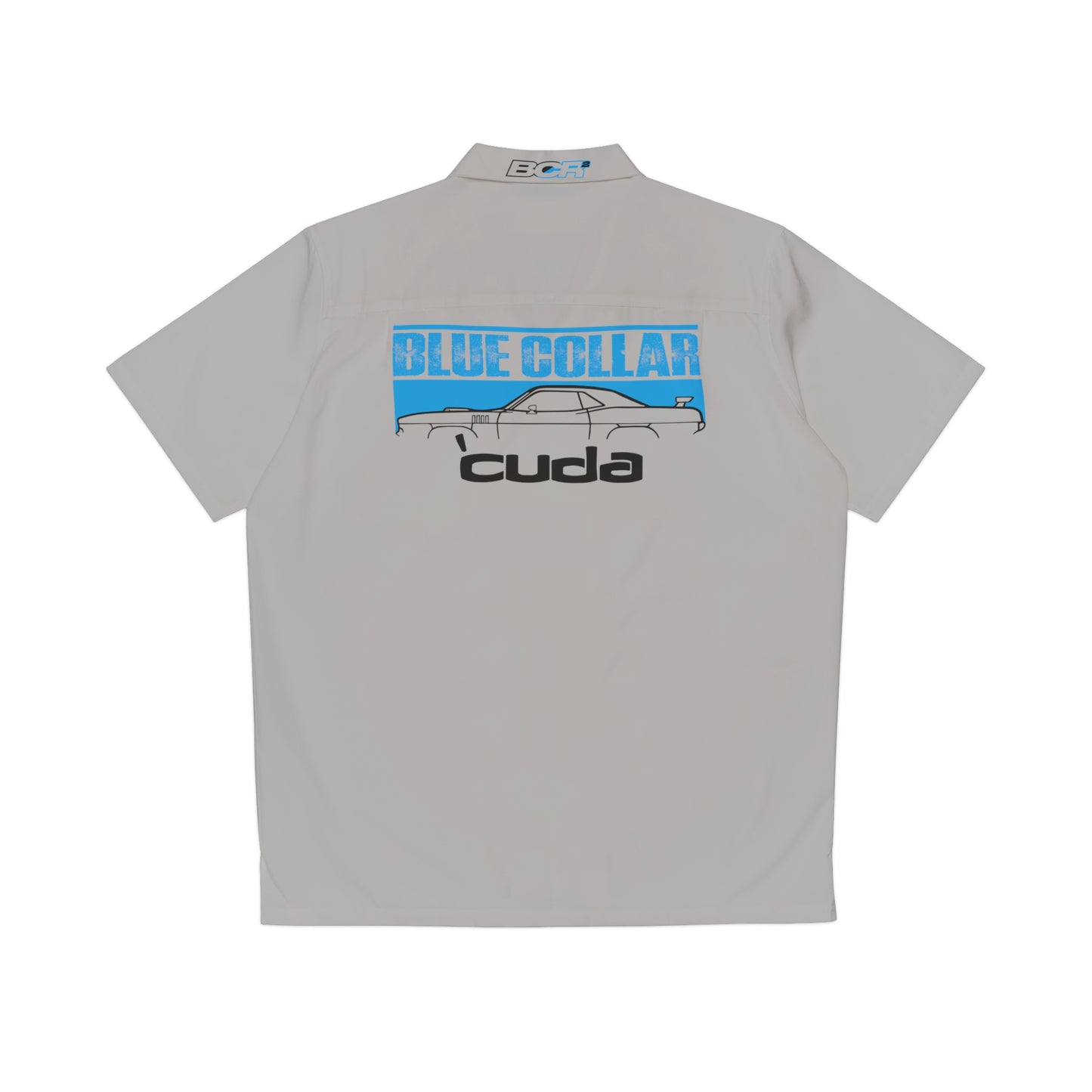 Blue Collar 'Cuda Gray Hawaiian Shirt