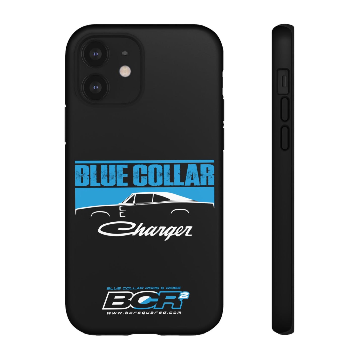 Blue Collar Charger Black Phone Cases