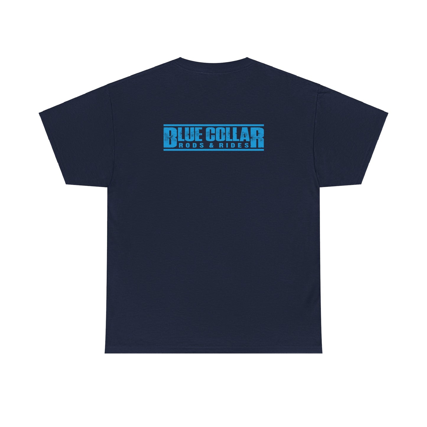 Blue Collar Block Logo Small Front Tee