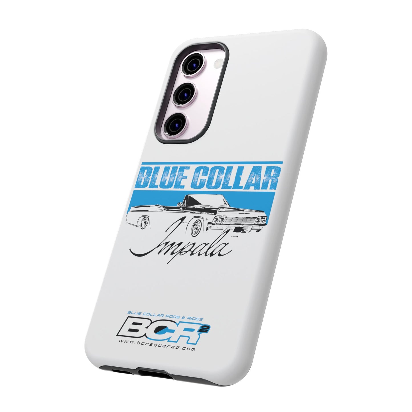 Blue Collar Impala White Phone Cases