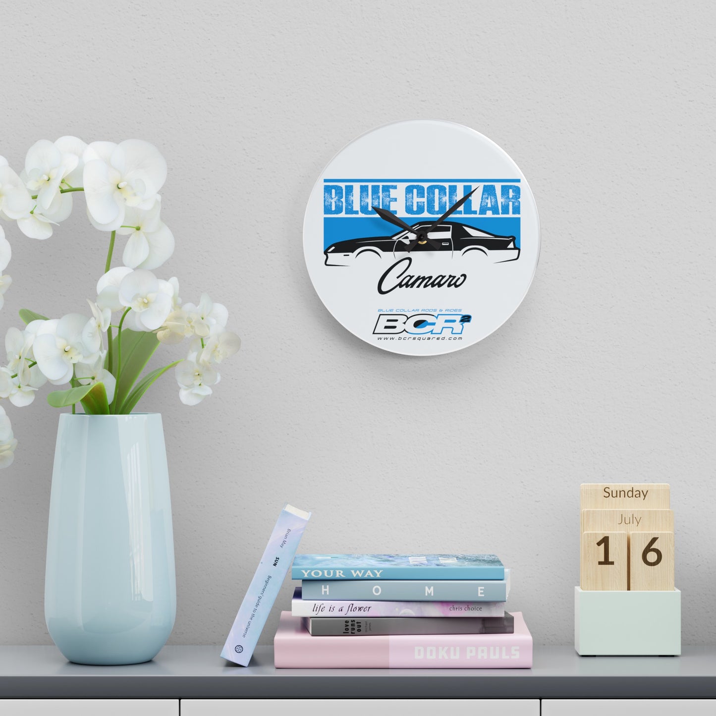 Blue Collar 3rd Gen Camaro Wall Clock