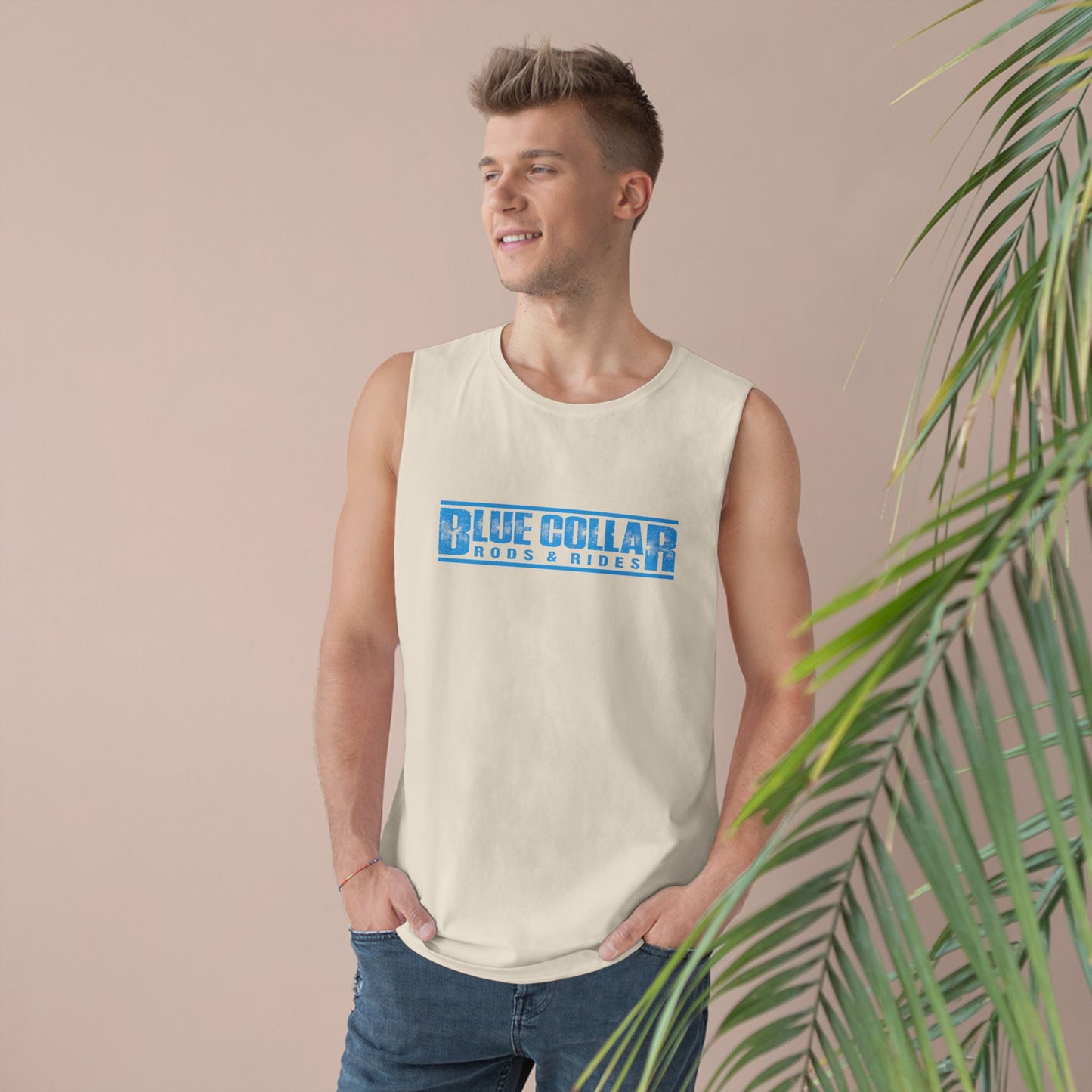 Blue Collar Block Logo Sleeveless Tee