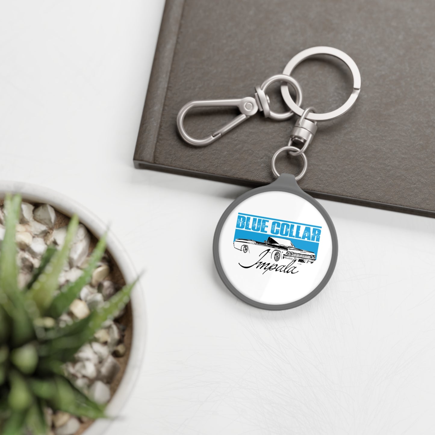 Blue Collar Impala Keychain